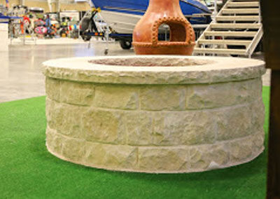 Firepit OKC Perfect Firepit Made Of light Colored Stones