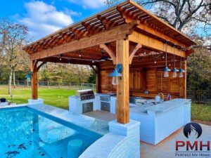 OKC Gunite Pools | A great looking pavilion is here!