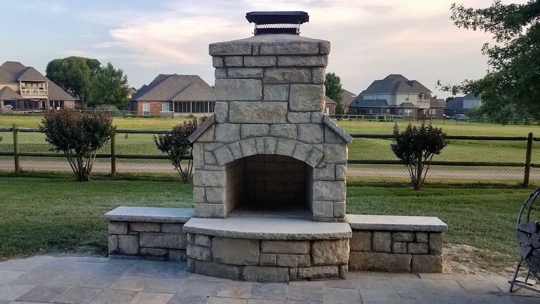 Outdoor Fireplace Builder Tulsa | Are You Wanting To Add A Cedar TV Cabinet?