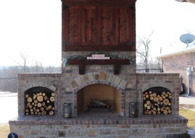 Tulsa Outdoor Fireplace