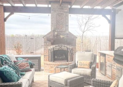 Outdoor Fireplace OKC 240