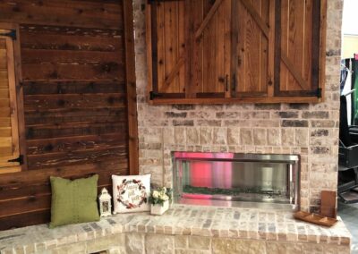Outdoor Fireplace OKC Amazing Cabinet