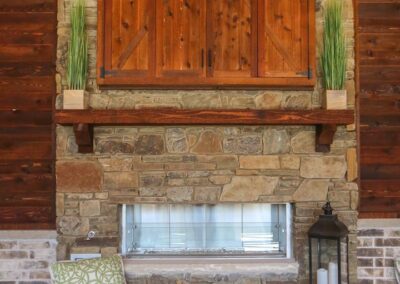 Outdoor Fireplace Great Wood Grain