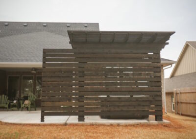 Privacy Wall OKC Backyard Area