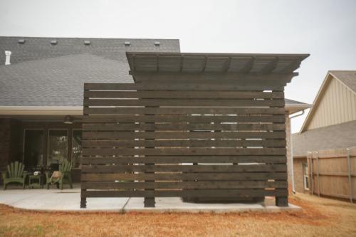 Privacy Wall OKC Backyard Area